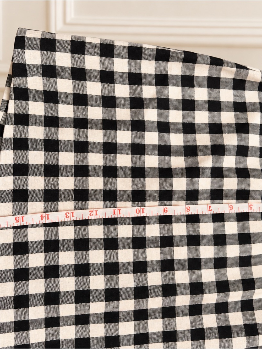 Express Black & White Checkered Linen Blend Skirt – NWT – Size L - Picture 4 of 4